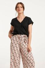 -60% Smashed Lemon  Smashed Lemon 25148 e linnen top met v-h, Kleding | Dames, Blouses en Tunieken, Verzenden, Nieuw, Zwart