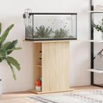 vidaXL Aquariumstandaard Sonoma Eiken 75x36x72,5 cm Bewerkt, Dieren en Toebehoren, Verzenden, Nieuw