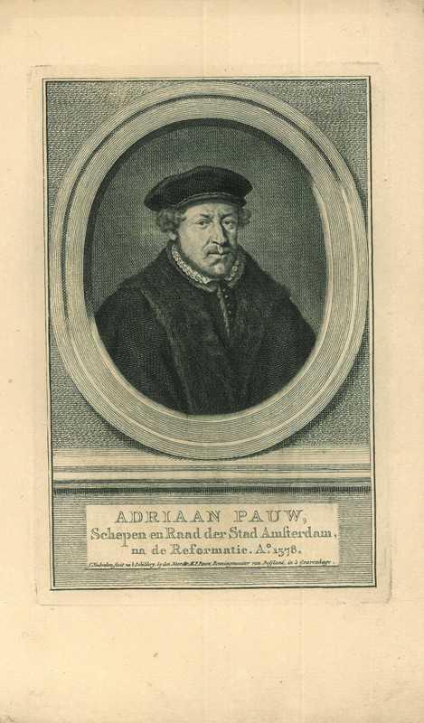 Portrait of Adriaan Pauw, Antiek en Kunst, Kunst | Etsen en Gravures