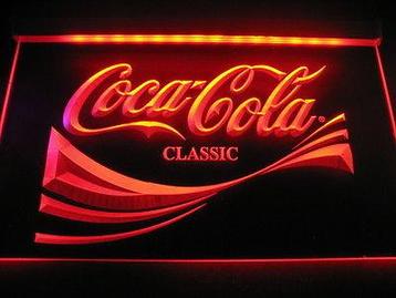 Coca cola neon bord lamp LED verlichting reclame lichtbak XL