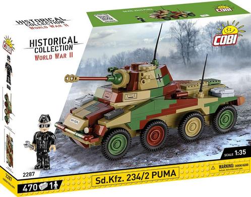 COBI 2287 SD.KFZ 234/2 PUMA (Leger bouwsets, Modelbouwsets), Kinderen en Baby's, Speelgoed | Bouwstenen, Nieuw, Verzenden