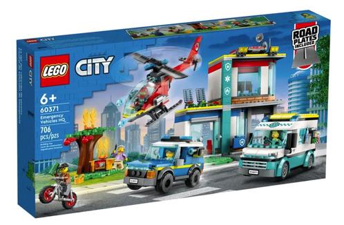 Lego City 60371 Hoofdkwartier van hulpdienstvoertuigen, Kinderen en Baby's, Speelgoed | Duplo en Lego, Nieuw, Ophalen of Verzenden