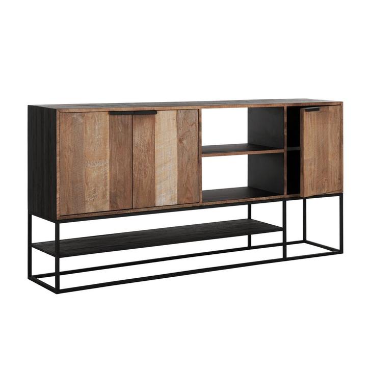 *WOONWINKEL* DTP Home Cosmo Hoog Teak Dressoir 205 Cm, Huis en Inrichting, Kasten | Dressoirs, Nieuw, Verzenden