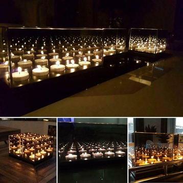 SUPERDEAL! Waxinelichthouders Windlicht endless lights beschikbaar voor biedingen