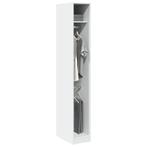 vidaXL Kledingkast 30x50x200 cm bewerkt hout wit, Huis en Inrichting, Kasten | Kledingkasten, Verzenden, Nieuw