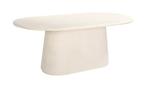 Ovale Beige Eettafel Brix Travis – 200 cm | Beton Ciré Loo, Huis en Inrichting, Tafels | Eettafels, Ophalen, Nieuw