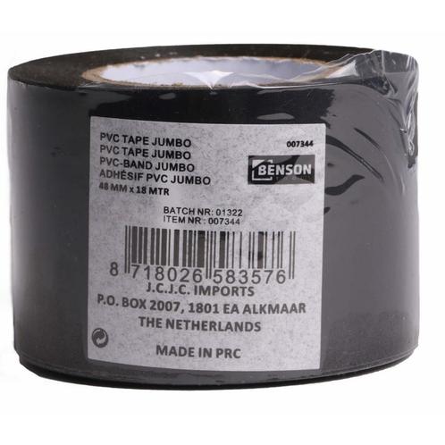 Benson Extra sterke PVC klustape - waterbestendig - 18 me..., Doe-het-zelf en Verbouw, IJzerwaren en Bevestigingsmiddelen, Nieuw