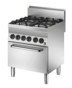 Bartscher Gasfornuis | EBO | 4 Kookpitten | 2x 3.5kW + 2x 5., Ophalen of Verzenden, Nieuw in verpakking