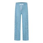 Cambio • blauwe kanten pantalon Clara • 36, Kleding | Dames, Broeken en Pantalons, Cambio, Nieuw, Maat 36 (S), Verzenden
