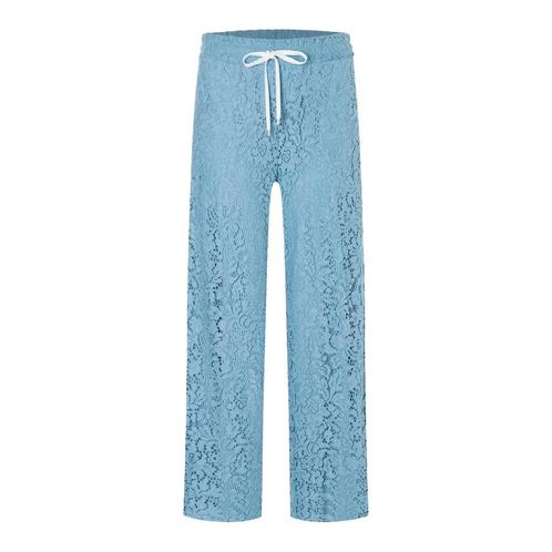 Cambio • blauwe kanten pantalon Clara • 36, Kleding | Dames, Broeken en Pantalons, Blauw, Nieuw, Maat 36 (S), Verzenden
