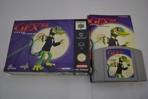 Gex 64 Enter the Gecko (N64 EUR CIB), Spelcomputers en Games, Games | Nintendo 64, Zo goed als nieuw, Verzenden