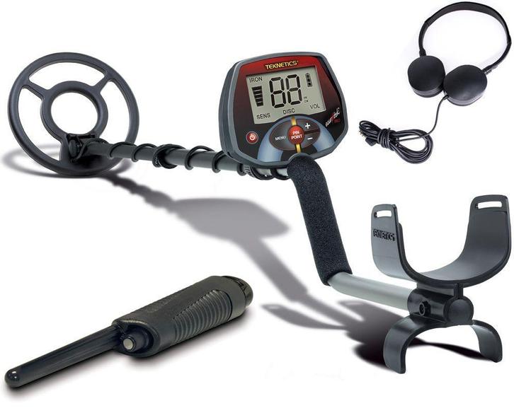 Teknetics Eurotek Pro metaaldetector met pinpointer, Hobby en Vrije tijd, Metaaldetectors, Discriminatie metaaldetectie, Instelbare gevoeligheid