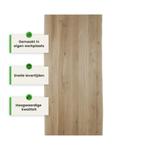 Houten tafelblad - 4cm dik eiken - Boomstam afwerking, Huis en Inrichting, Tafels | Eettafels, Verzenden, Nieuw