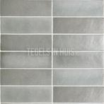 Handvorm wandtegel 6,5x20 grijs random mat wandtegel, Ophalen, Nieuw, 10 m² of meer, Wandtegels