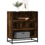 vidaXL Dressoir 68x35x76 cm bewerkt hout en metaal gerookt, Huis en Inrichting, Kasten | Dressoirs, Verzenden, Nieuw, Overige houtsoorten