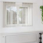 vidaXL Voile Gordijn met gordijnen 2 pcs Crème 140 x 140 cm, Verzenden, Nieuw, Crème