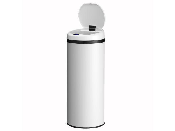 Veiling - Automatische Prullenbak - 50 Liter - Wit - Rond, Huis en Inrichting, Woonaccessoires | Prullenbakken, Nieuw