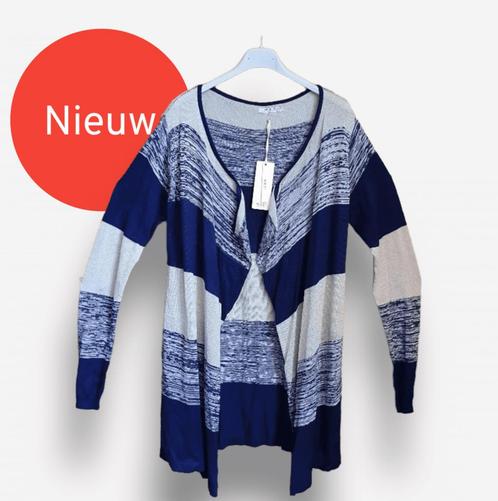 Dunne elegante vest in BLAUW melange met lange mouwen en, Kleding | Dames, Truien en Vesten