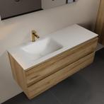 MONDIAZ AIVY 120cm badmeubel Chai, wastafel Talc solid, Ophalen of Verzenden, Nieuw, Bad