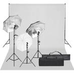 vidaXL Fotostudioset met verlichtingsset en achtergrond, Verzenden, Nieuw