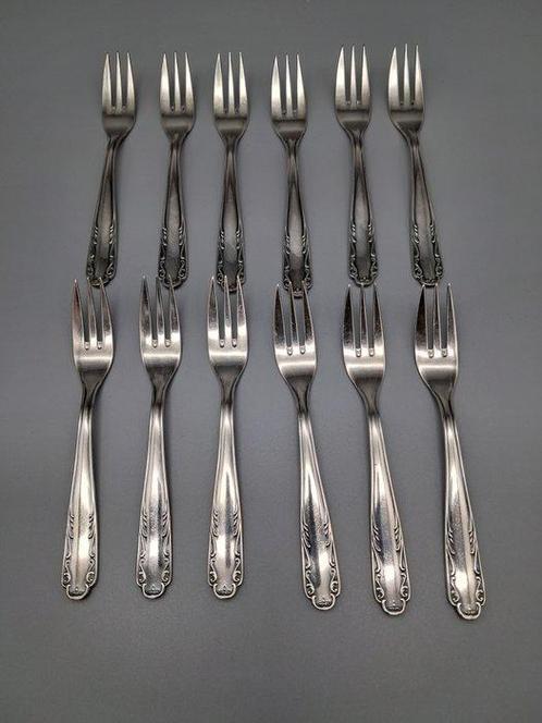 Justinus Solingen - Bestekset (14) - Verzilverd, Antiek en Kunst, Antiek | Meubels | Tafels