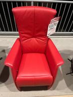 Relaxfauteuil de Toekomst leer rood - 30% Extra korting, Ophalen, De Toekomst Relaxfauteuil Leder Rood, Nieuw, 75 tot 100 cm