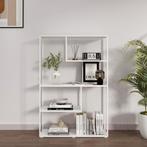 Boekenkast Sievi schap 126x85x35 cm wit mat [en.casa], Huis en Inrichting, Kasten | Boekenkasten, Verzenden, Nieuw