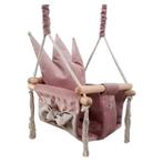 Luxe houten handgemaakte roze babyschommel/ kinderschommel, Nieuw, Ophalen of Verzenden
