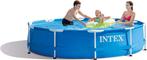 Intex 28202GN Metal Frame Pool  bovengronds zwembad  Ø 305, Tuin en Terras, Verzenden, Opblaaszwembad, 80 tot 120 cm, Rond