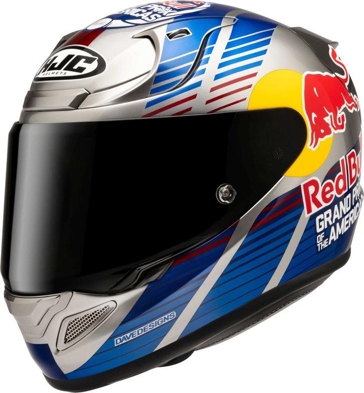 HJC RPHA 12 Red Bull Austin GP II Integraalhelm, Motoren, Kleding | Motorhelmen, Heren, Nieuw met kaartje, HJC, Integraalhelm