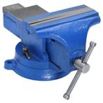 vidaXL Bankschroef 100 mm gietijzer blauw, Verzenden, Nieuw