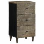 vidaXL Dressoir 40x33x75 cm massief mangohout, Verzenden, Nieuw, Grenenhout