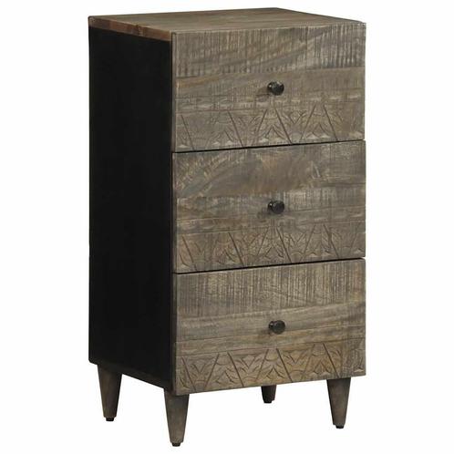 vidaXL Dressoir 40x33x75 cm massief mangohout, Huis en Inrichting, Kasten | Dressoirs, Nieuw, Grenenhout, Verzenden