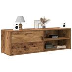 vidaXL Tv-meubel 120x34x37 cm bewerkt hout oud houtkleurig, Verzenden, Nieuw, Overige houtsoorten