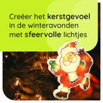 Kerstverlichting Raam Kerstman - 18x20.5cm - Inclusief, Diversen, Kerst, Verzenden, Nieuw