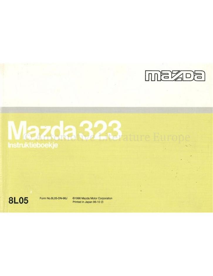 1996 MAZDA 323 INSTRUCTIEBOEKJE NEDERLANDS, Auto diversen, Handleidingen en Instructieboekjes