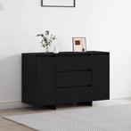 vidaXL Dressoir met lade Zwart eiken 120 x 41 x 75 cm, Verzenden, Nieuw, Overige houtsoorten, Minder dan 50 cm