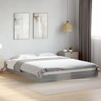 vidaXL Bedframe zonder matras 160x200 cm spaanplaat grijs, Huis en Inrichting, Slaapkamer | Bedden, Verzenden, 200 cm, Grijs, 160 cm