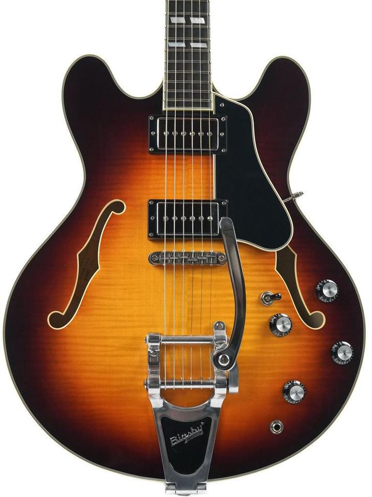 Eastman T486B Sunburst 2018 (Elektrische Gitaren), Muziek en Instrumenten, Snaarinstrumenten | Gitaren | Elektrisch, Hollow body