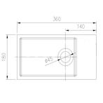 Fontein Aquasplash Crosstone Lisa 36x18x9 cm Solid Surface, Ophalen of Verzenden, Nieuw