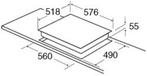 CDA HN6112FR 60cm brede 4-zone Inductiekookplaat 4pits Zwart, Witgoed en Apparatuur, Ophalen of Verzenden, Nieuw