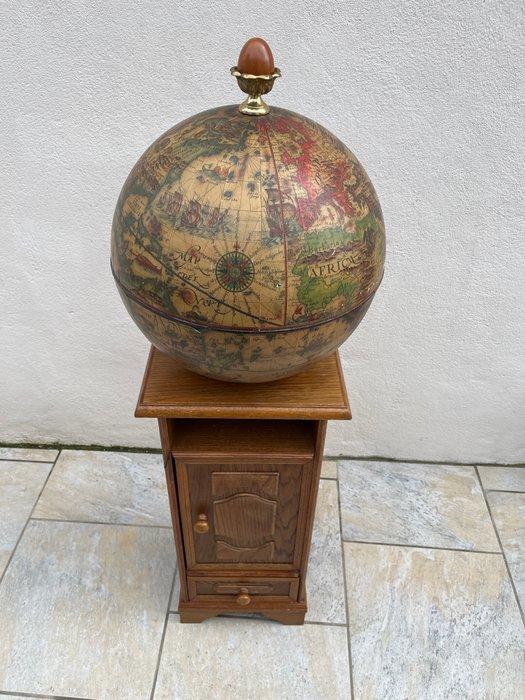 Globe bar - Hout, Plastic, Antiek en Kunst, Curiosa en Brocante