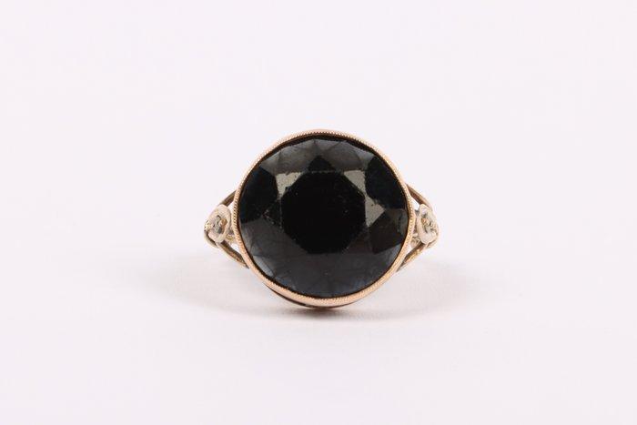 Ring - 9 kt. Geel goud Saffier, Sieraden, Tassen en Uiterlijk, Ringen