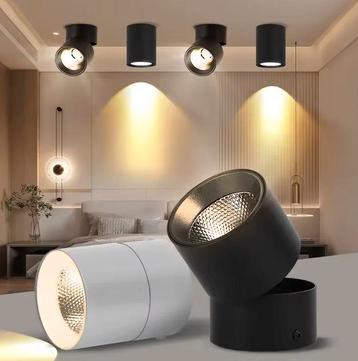 LED Plafondspots Verstelbare Spots Lamp - Zwart of Wit beschikbaar voor biedingen
