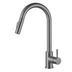 Keukenkraan | Keukenkraan gun metal | Uittrekbaar, Verzenden, Nieuw, Rvs, Kraan