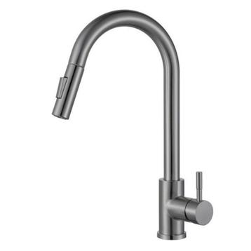 Keukenkraan | Keukenkraan gun metal | Uittrekbaar beschikbaar voor biedingen