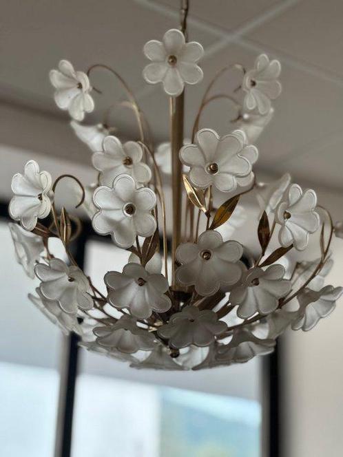 Plafondlamp - satijn, Antiek en Kunst, Curiosa en Brocante