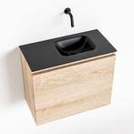 MONDIAZ OLAN 60cm toiletmeubel washed_oak. LEX wastafel, Ophalen of Verzenden, Nieuw, Bad