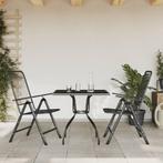 vidaXL 3-delige Tuinset metaal gaas antracietkleurig, 2 zitplaatsen, Overige materialen, Verzenden, Nieuw