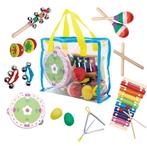 Ecotoys 14-Delige Houten Muziekinstrumenten Set - Educatief, Kinderen en Baby's, Speelgoed | Overig, Nieuw, Ophalen of Verzenden